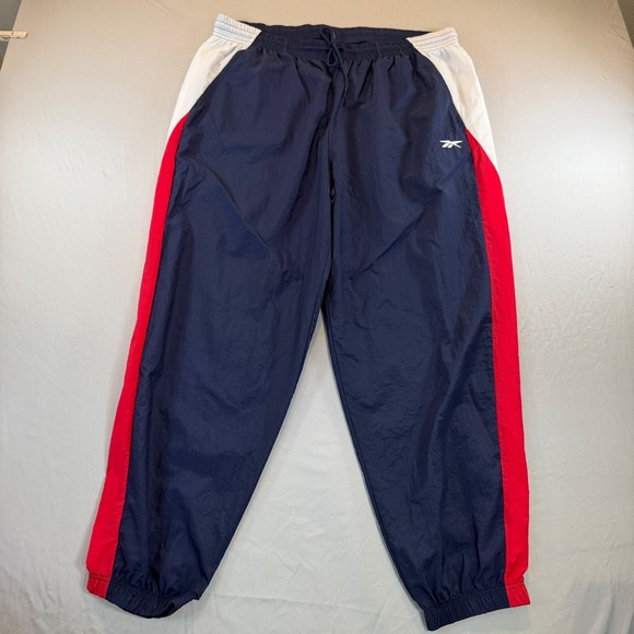 Reebok Other - Reebok Mens 2X Track Pants Blue Red Windpants Vintage Inspired 90s Y2K Street